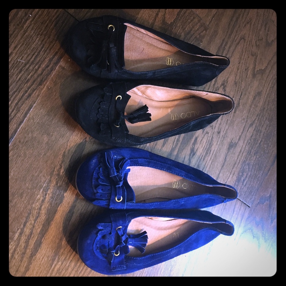 Aldo suede moccasins, perfect for fall!